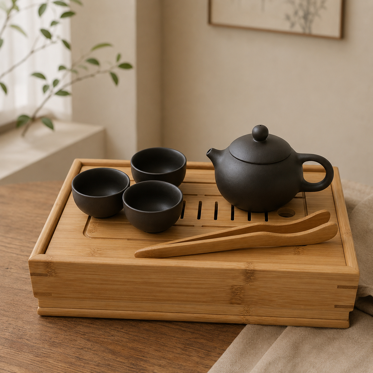 1800 Gong Fu Cha tea set 6 delig - Afbeelding 3