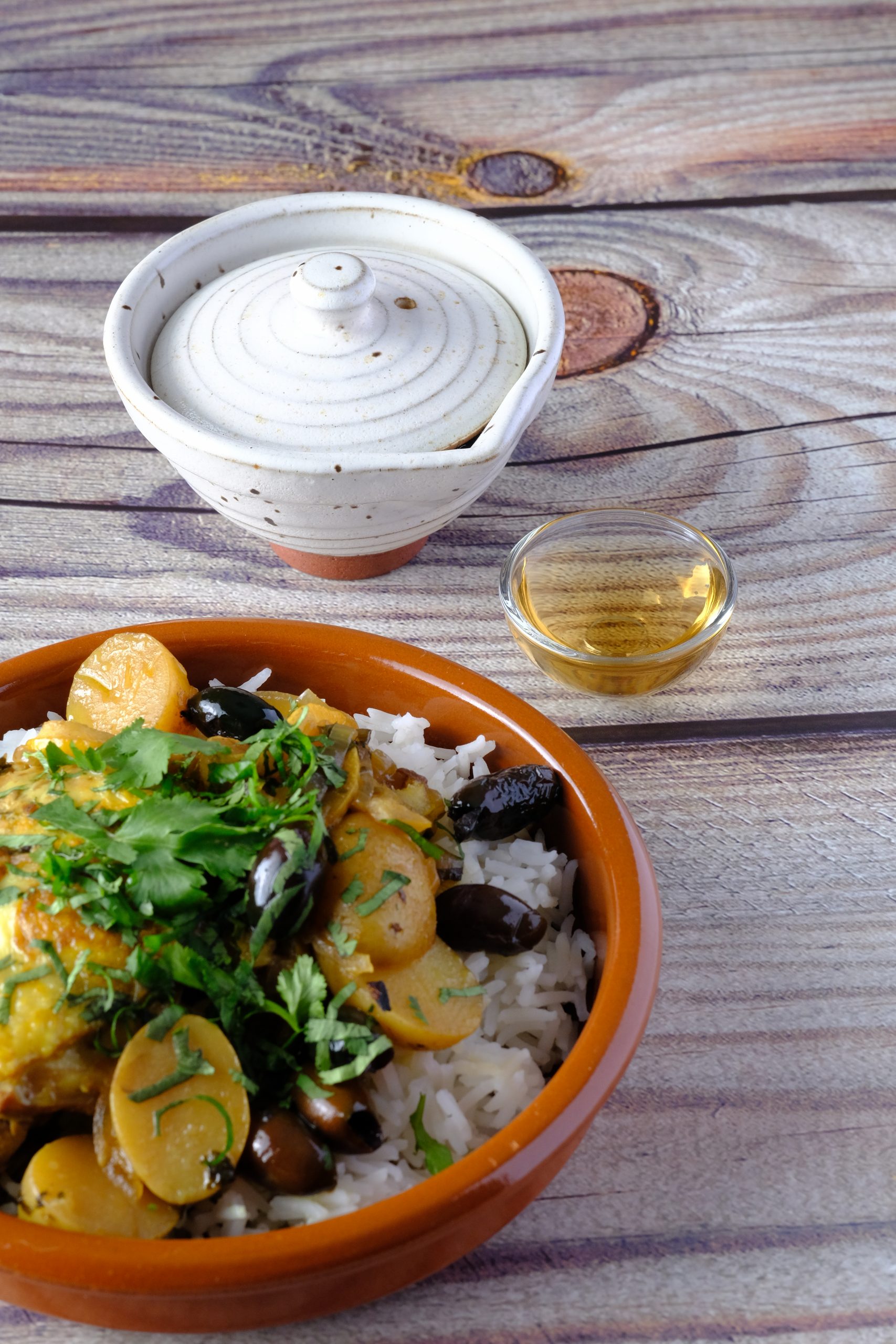 Kip Tajine met abrikozen en rijst — Tea in Motion