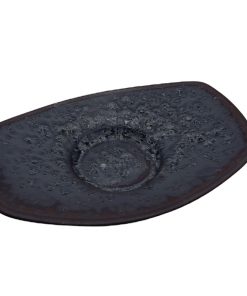 1901 Teacup onderzetter porselein antraciet 4 stuks