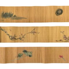 1900 Bamboe thee placemat, 3 stuks