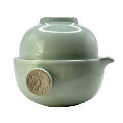 1969 Tea 4 One Travelset Gaiwan  'Zeegroen Porcelein '