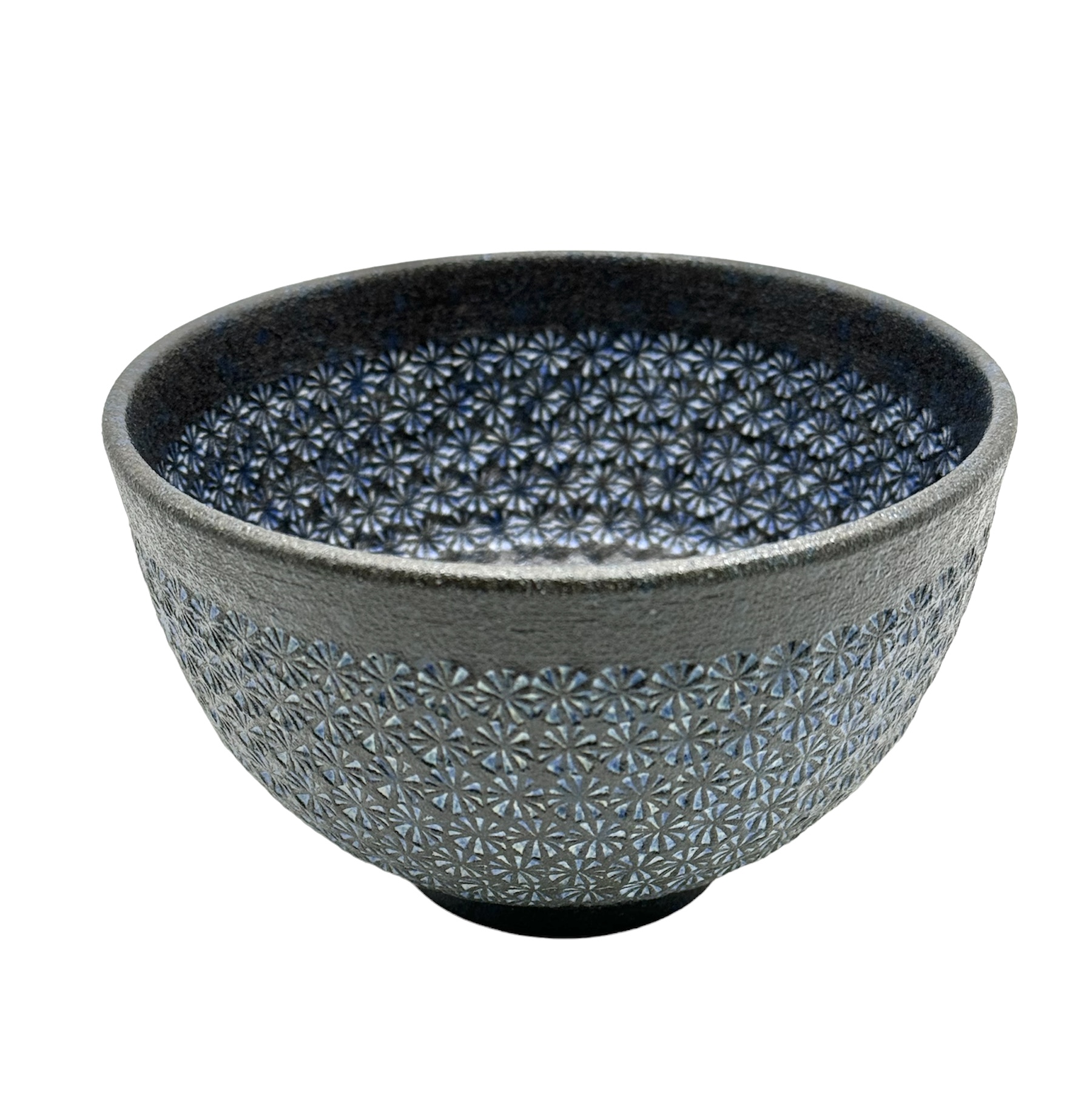 1658.1 Chawan Kiyomizu-Yaki Ao Mishimazume, matcha kom