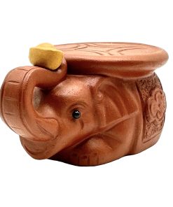 1557 Elephant Zisha Lid & Teapet Holder