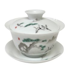 1986 Gaiwan 120ml 3 delig 'Kraanvogel'