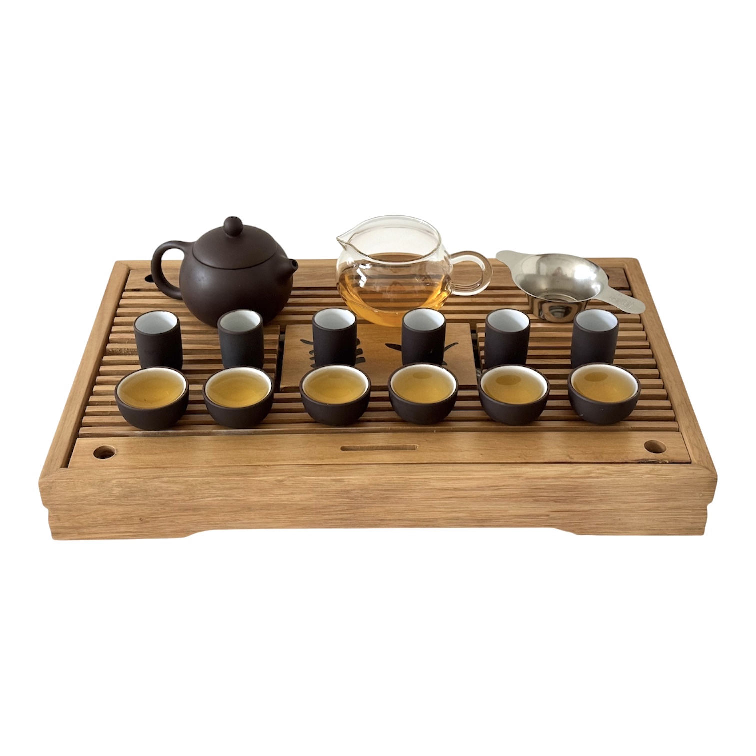 1755 Bamboe Tea Tray 'Karakter' 43 x 28 x 5cm - Afbeelding 6