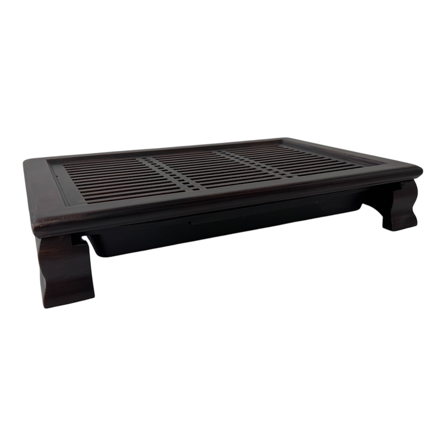 1750 Bamboe Tea Tray 'He Yun' 27 x 26 x 7cm - Afbeelding 4