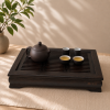 1750 Bamboe Tea Tray 'He Yun' 27 x 26 x 7cm - Afbeelding 5
