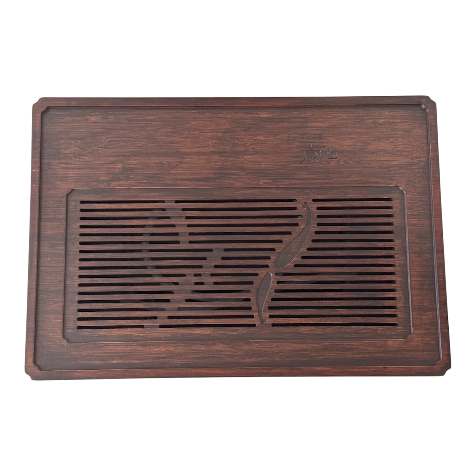 1751 Bamboe tea tray 'Jing Cha' met kunststof lekbak 49,5 x 34 x 6,5 cm - Afbeelding 2