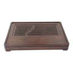 1751 Bamboe tea tray 'Jing Cha' met kunststof lekbak 49,5 x 34 x 6,5 cm